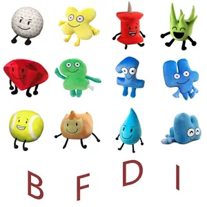 BFDI Battle For Dream Island Plush Toy Anime Peripherals Soft Doll Collection Room Decoration Toy Kid Birthday Gifts 2025 New