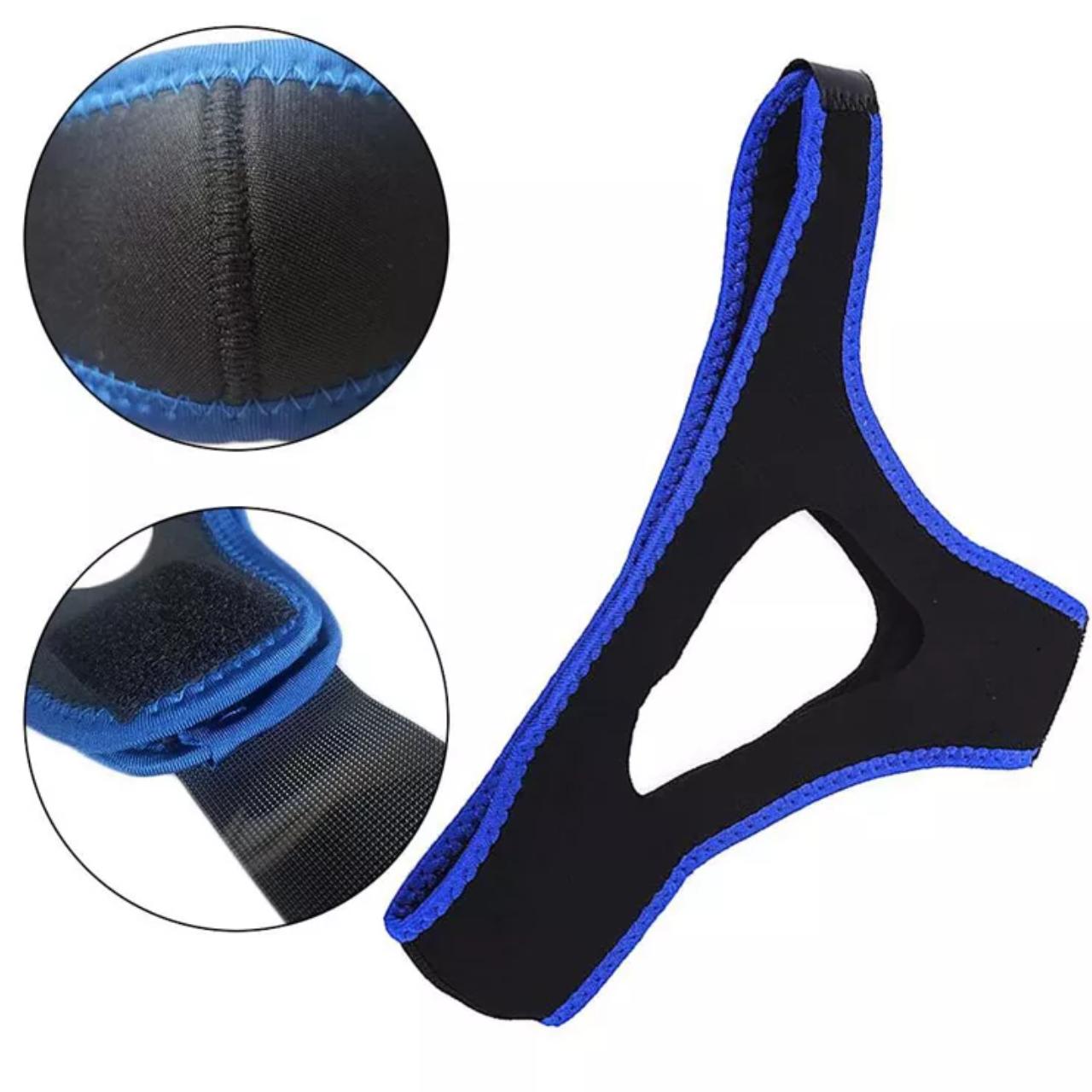 Anti Snoring Chin Strap for Men & Women, Adjustable Airflow Jaw Support Strap to Keep Mouth Closed, Breathable CPAP Chin Strap for Sleep Apnea, Dry Mouth & Snoring Relief