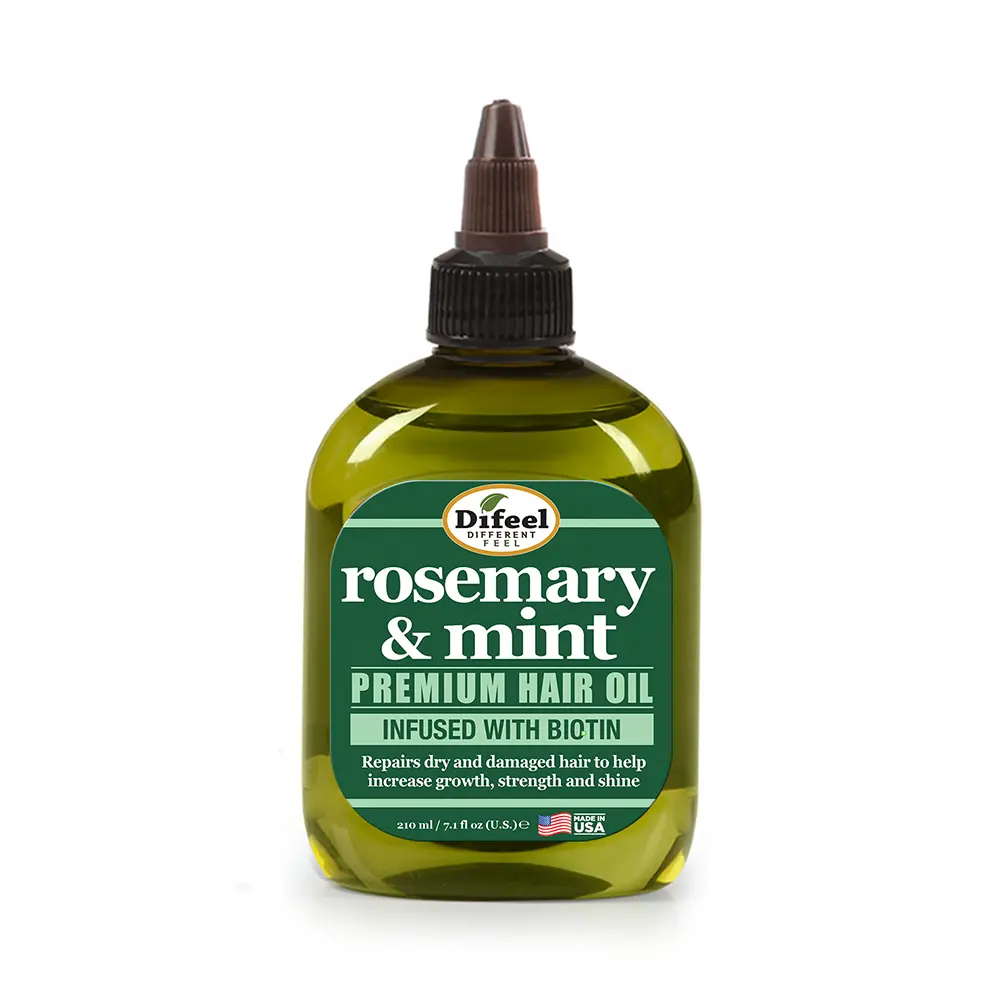 Difeel Rosemary and Mint Premium Hair Oil with Biotin 7.1 oz. - Made with Natural Mint & Rosemary Oil for Hair Growth