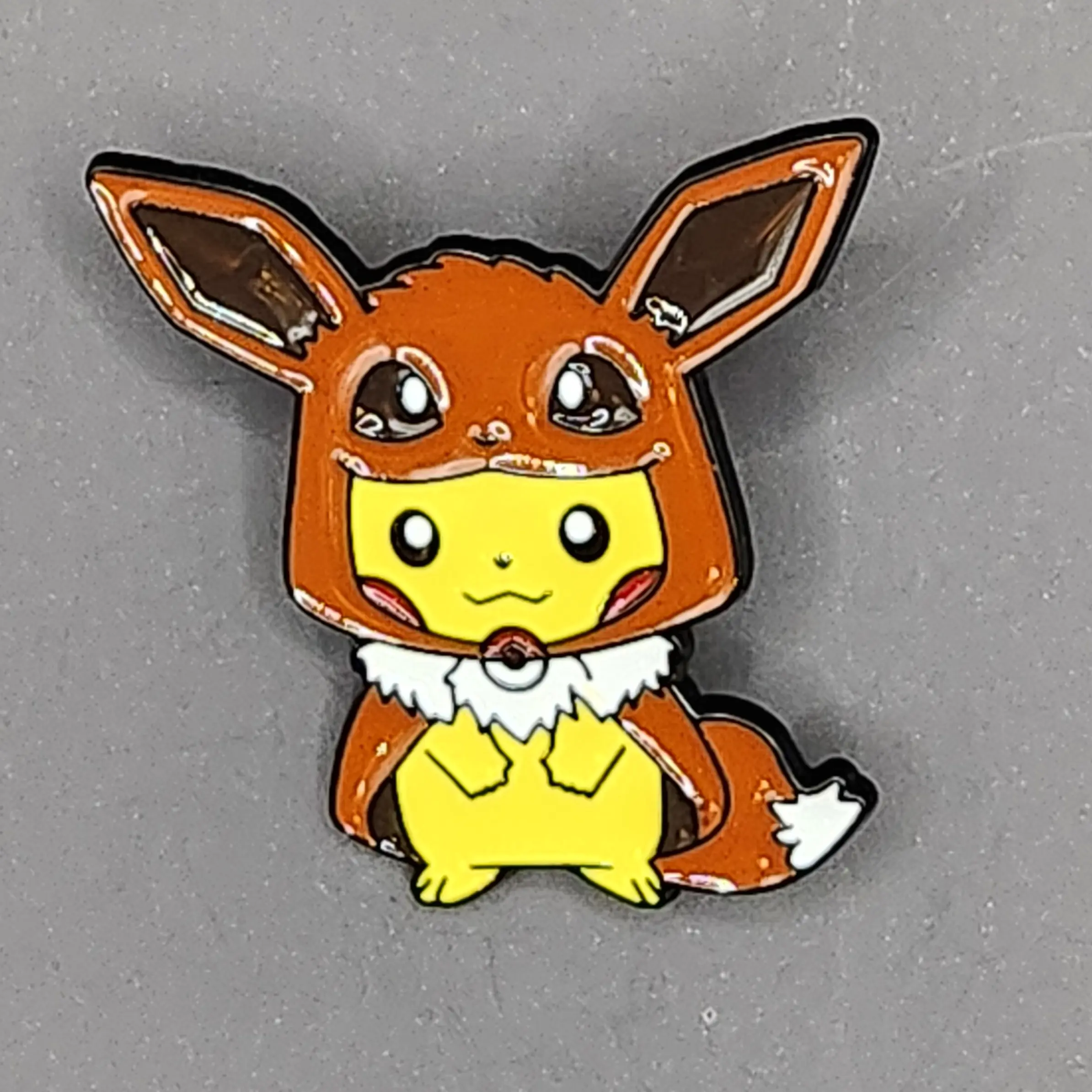 Poncho Wearing Pikachu - Eevee Enamel Pin