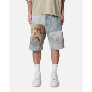 MNML Sheep Hounded Denim Shorts Multi