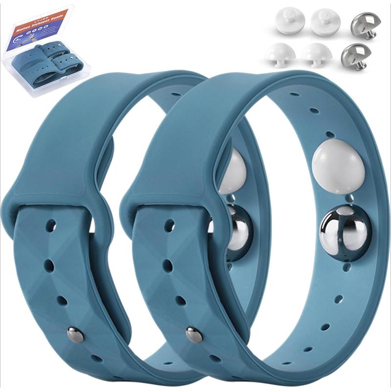 Motion Sickness Bands for Adults and Kids Nausea Relief for Pregnant Women Seasickness Wristband for Cruise Ship Essentials (white) breathable silicone