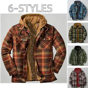 Maplewood Plaid Shacket For Men| Soft Cotton Hooded Flannel Jacket