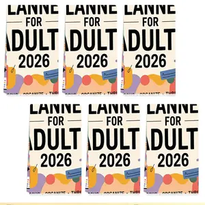 1/2/4/6pcs 2026 ADHD Planner for Adults, Focus • Organize • Thrive, Multiple Specifications Available, Single - Sided Color, Bright & Cheerful Abstract Design, Supportive & Organized ADHD Management