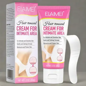 Hair Removal Cream for Intimate Area, Gentle Formula Hair Removal Cream, Suitable for Armpits, Legs, Private Parts, Suitable for All Skin Types