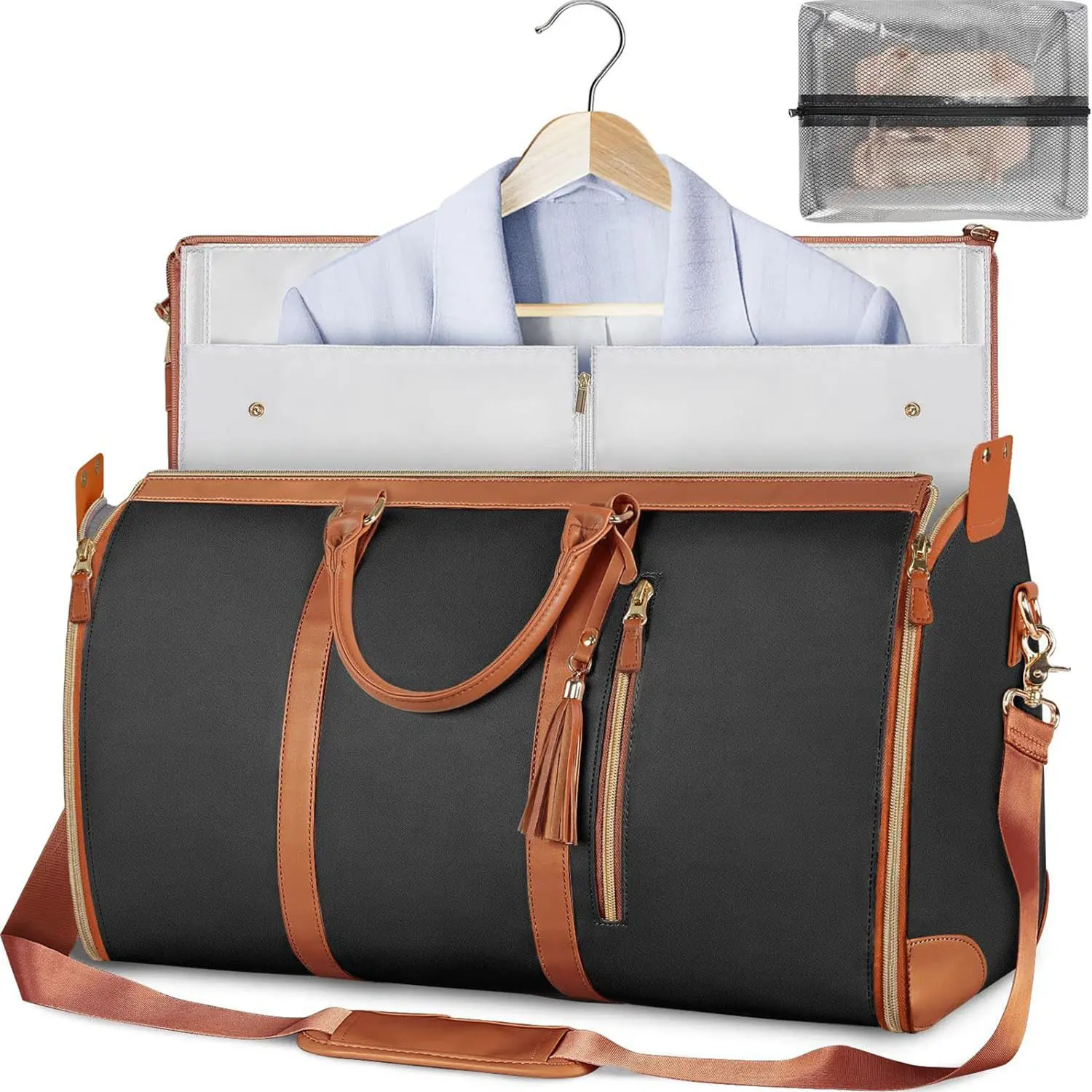 New Women's Foldable Suitcase Travel Bag, Multi-Functional Storage Bag, Large PU Handheld Luggage Bag, Ideal for Travel and Daily Use