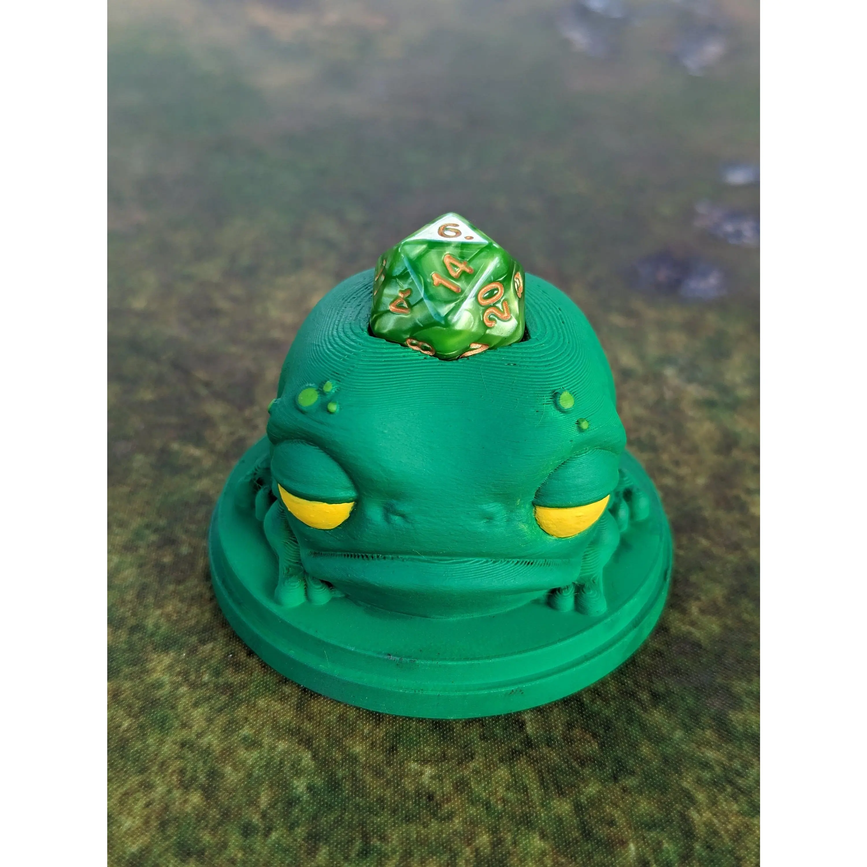 Rustifar Frog Toy 3D Printed Dice Guardian - Dice Jail | RPG Dice Vault | D20 Box | Player Unique Gift - Whimsical Dice Holder!