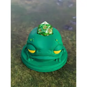 Rustifar Frog Toy 3D Printed Dice Guardian - Dice Jail | RPG Dice Vault | D20 Box | Player Unique Gift - Whimsical Dice Holder!