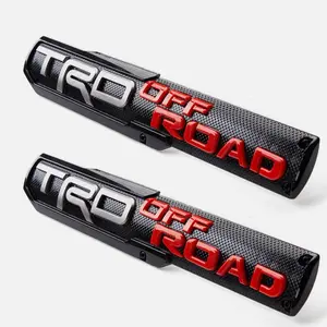 2pcs T Off Road Emblem Nameplate Badge Fit for Tacoma Tundra 4Runner Side Fender Door Door Fender Emblem