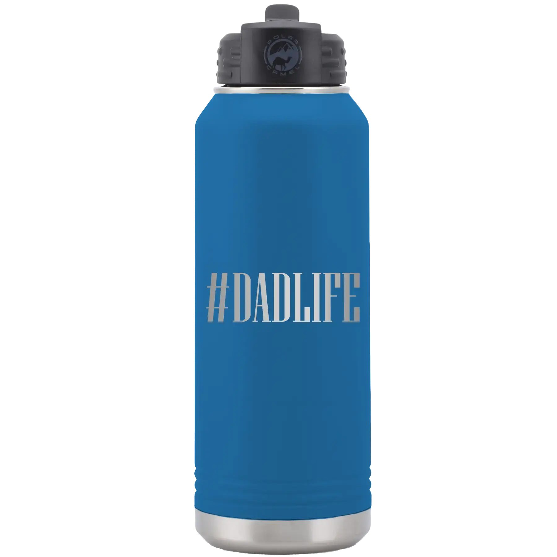 Personalized Dadlife 32 oz Water Bottle - Royal Blue