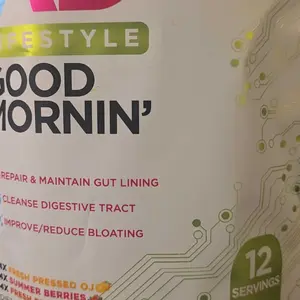 AD LIFE Good Mornin' Gut Detox & Digestion Support Powder with Apple Cider Vinegar L-Glutamine & Aloe Vera for Fast Acting Bloating Relief & Face Debloat - Morning Detox Drink for Reduced Bloating