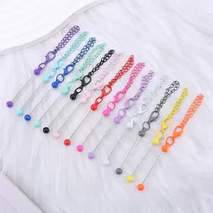 10 Piece Beaded Keychain Set, DIY Keyring Making Materials, Handmade Bead Keychains, Decorative Accessories, Bag Charms, Holiday Gifts