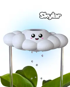 THE CLOUD MAKERS Skylar the Cloud - Dripping Rain Cloud for Plants 14 Inches Tall with 4 Ounce Water Reservoir Ready-to-Use Packaging Made in USA