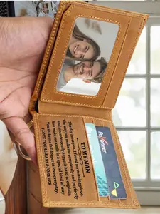 Gift Engraved Wallet for Husband (forever Love), Perfect Birthday Gift, Christmas Present, Daily Surprise, Various Holiday Gifts