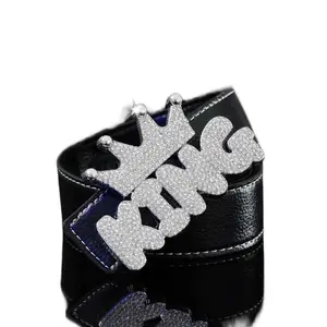 Belt with Crown Design and Text - Product Information Provided