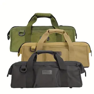 Waterproof Oxford Tool Bag, Portable Large Capacity Tools Storage Carry Bag, Oxford Cloth Toolkit Organizer for Outdoor Hiking Camping