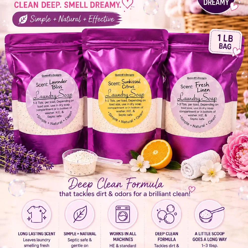 NEW Luxury Laundry Detergent - Fresh Clean Scent - Ideal for Daily Use - Freshener. laundry powder