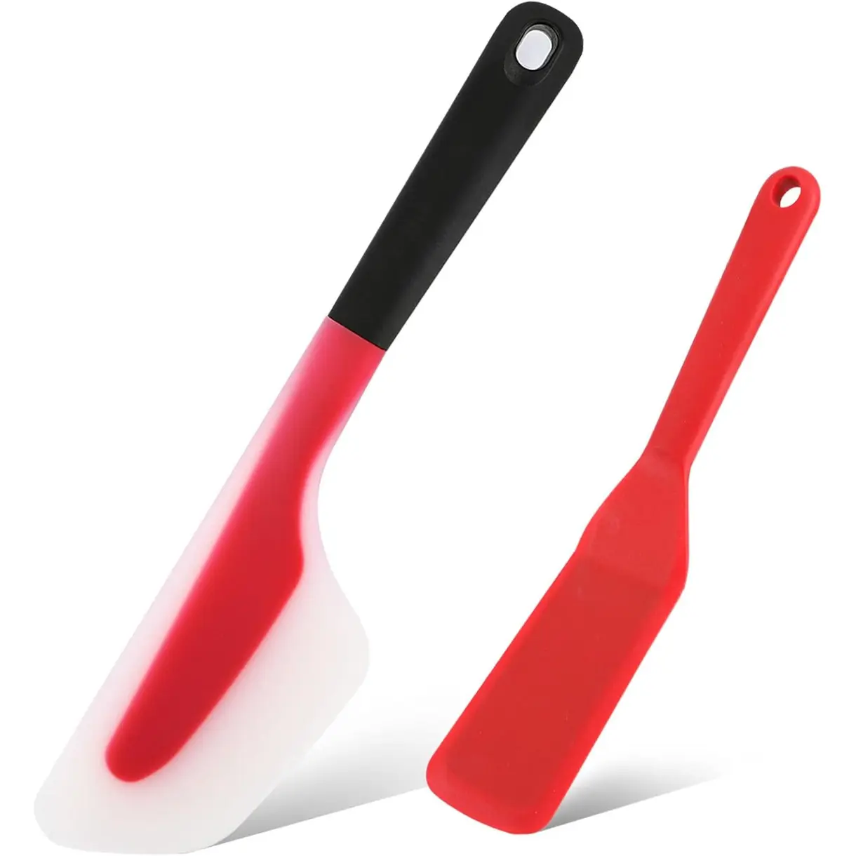 Silicone Omelette Spatula Set, Big & Small, Heat Resistant, Non-Stick, Dishwasher Safe