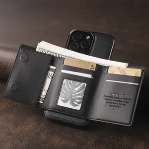 Two-In-One Detachable Wallet Case for iPhone 16e 15 14 13 12 Pro Max Plus, Stylish Protective Cover, Durable Design, Easy Accessory