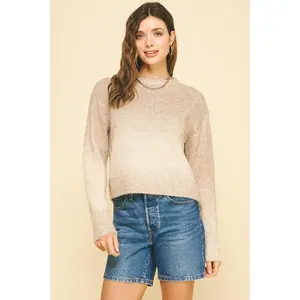 Adley Gradient Crew Neck Sweater