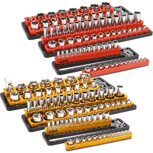 Holder Organizer Set - 1/2, 1/4, 3/8 Inch Drive Holder, Tool Box Tray for Wrench, Screwdriver, Mechanic, Toolbox Accessory