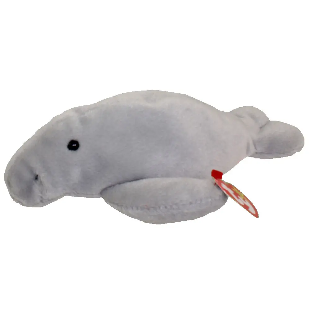 TY Beanie Baby - MANNY the Manatee (4th Gen hang tag) (8.5 inch) (1995) MWMTs