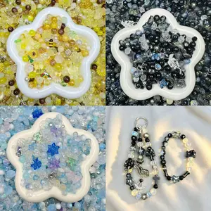 A-Glass Beads Mix DIY Jewelry, Keychians &Crafts-8/10mm