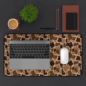 Camo Desk Mat - Stylish Office Accessory, Gaming Mouse Pad, Durable Workspace Decor, Gift for Military Enthusiasts, Home Office Essentials