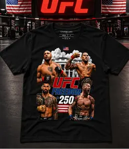 UFC Freedom 250 Graphic Tee,  Fight Night Combat Sports Shirt