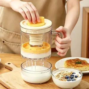 Yogurt Cheese Strainer, Multifunctional Whey Separator with Adjustable Knob, Food-Grade Drainer Filter, Safe, Durable and Easy to Clean, Perfect for Homemade Cheese, Yogurt Fermentation, Whey Filtering and Daily Home Baking