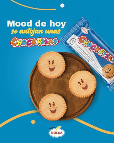 Molsa Chocorisas Vainilla Cookies - 12 Pack Galletas Sabor a Vainilla  con relleno de chocolate.