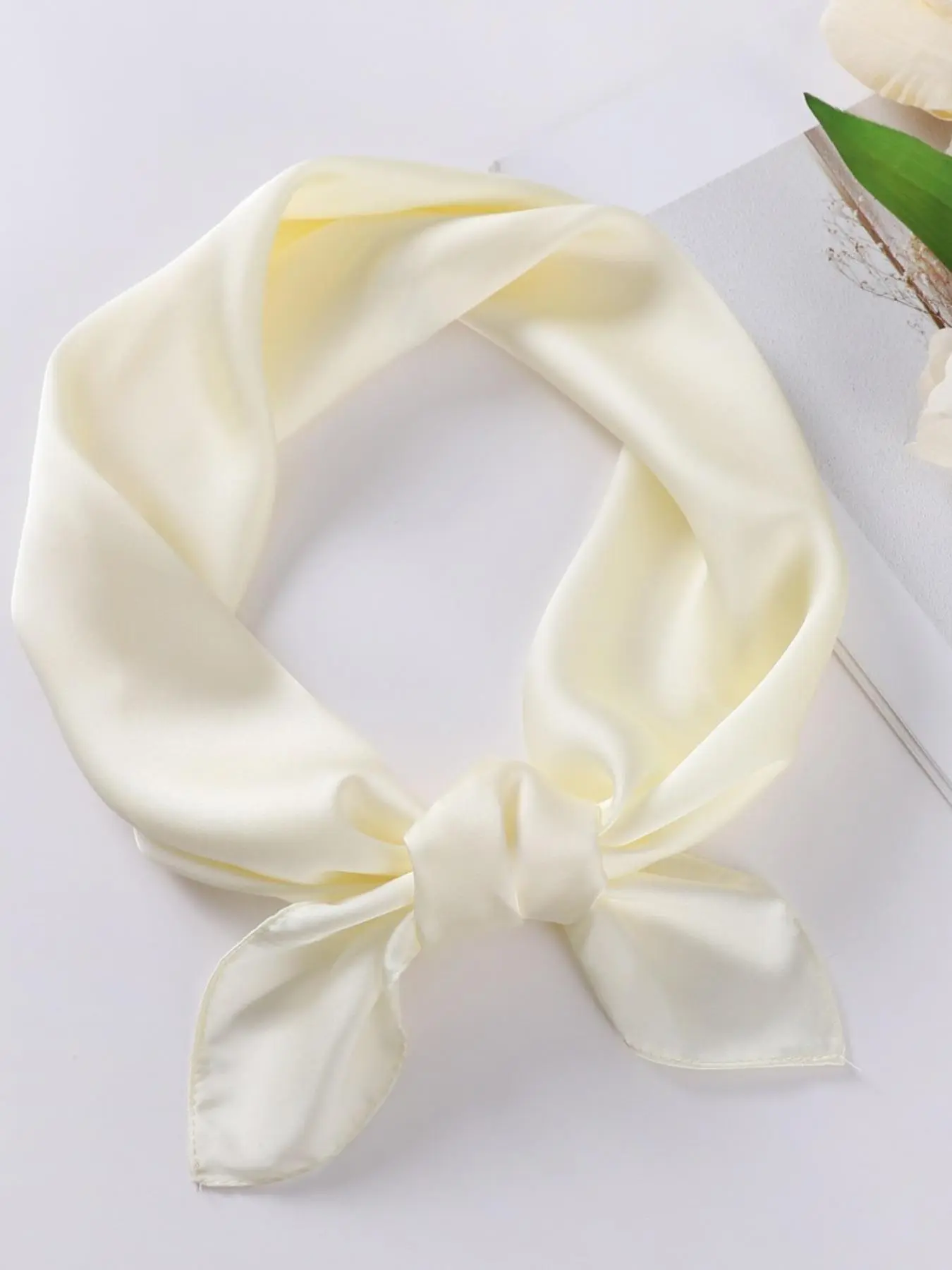 Women's Solid Color Hair Scarf, Scarf Head Wrap, Elegant Neck Scarf, Fashionable Hair Accessories for Women & Girls, Casual Versatile Scarf for Daily Wear, Boho Style Scarf, Fashion Hair Scarves, Boho Shawl