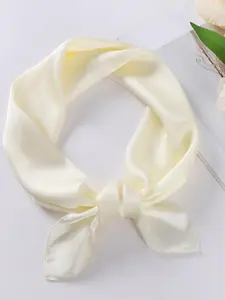 Women's Solid Color Hair Scarf, Elegant Neck Scarf, Fashionable Hair Accessories for Women & Girls, Casual Versatile Scarf for Daily Wear