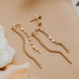 Hello Adorn Lenny Backdrop - Any Occassion Dangling Earrings - Women's Fashion Accessory