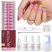 Short Square【Pink Neon】15Sizes 210Pcs Kit