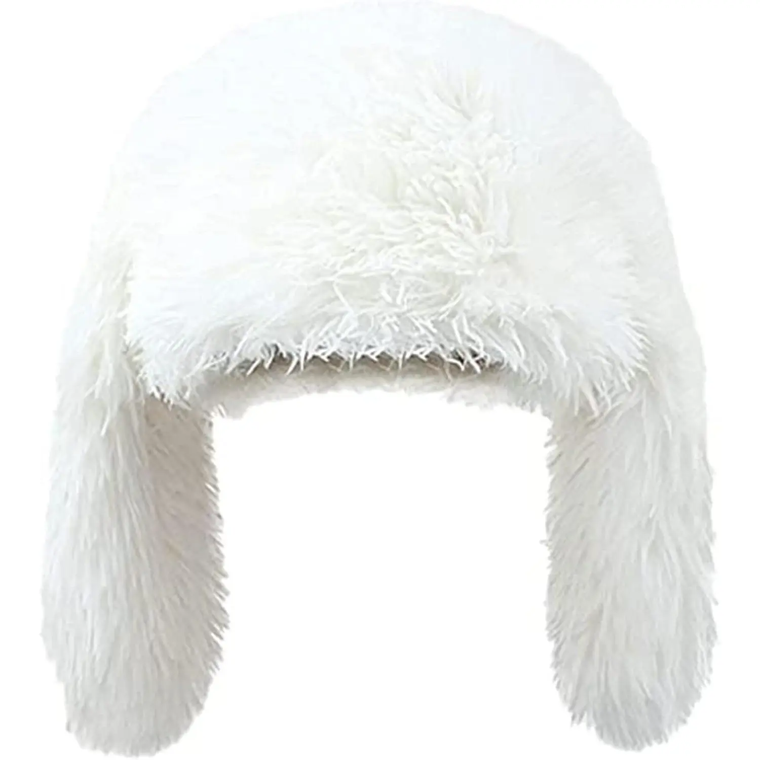 Y2K Fuzzy Bunny Hat for Women Cute Plush Beanie with Bunny Ears Long Rabbit Ears Winter Hat