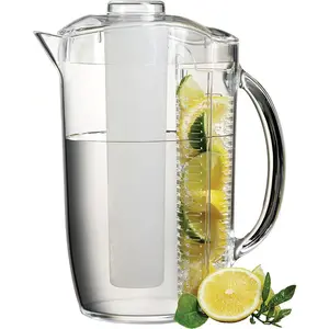 Prodyne FI4 Acrylic Pitcher Ice N Fruit Infusion Combo Keeps