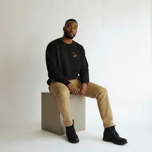 Black “Love Spells” Crewneck