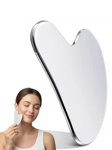 LMMAKE Stainless Steel Gua Sha Tool for Face & Body - Durable Metal Gua Sha for Lymphatic Drainage Reduce Puffiness Enhance Skin Circulation Perfect Daily Self-care Skincare Essential