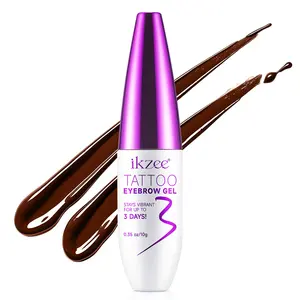 Ikzee Tattoo Eyebrow Gel 10g, Eyebrow Products, Peel-Off Brow Paste, Long-Lasting Waterproof Makeup, Easy Application, Perfect for Daily Use