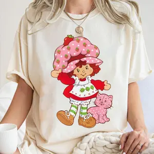 Strawberry Shortcake Shirt, Strawberry Shortcakes Merch, Girly Sweatshirt, Gift For Her