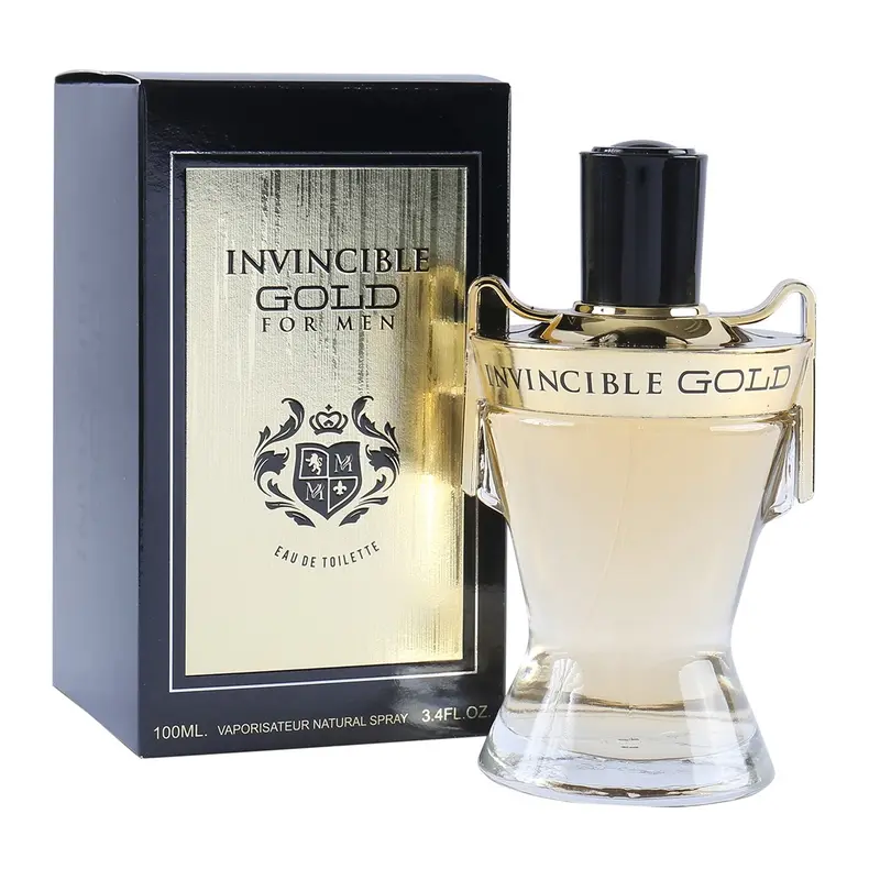 Invincible Gold Spray Cologne Eau de Toilette For Men 100ml/3.4fl.oz. Fragrance for Men