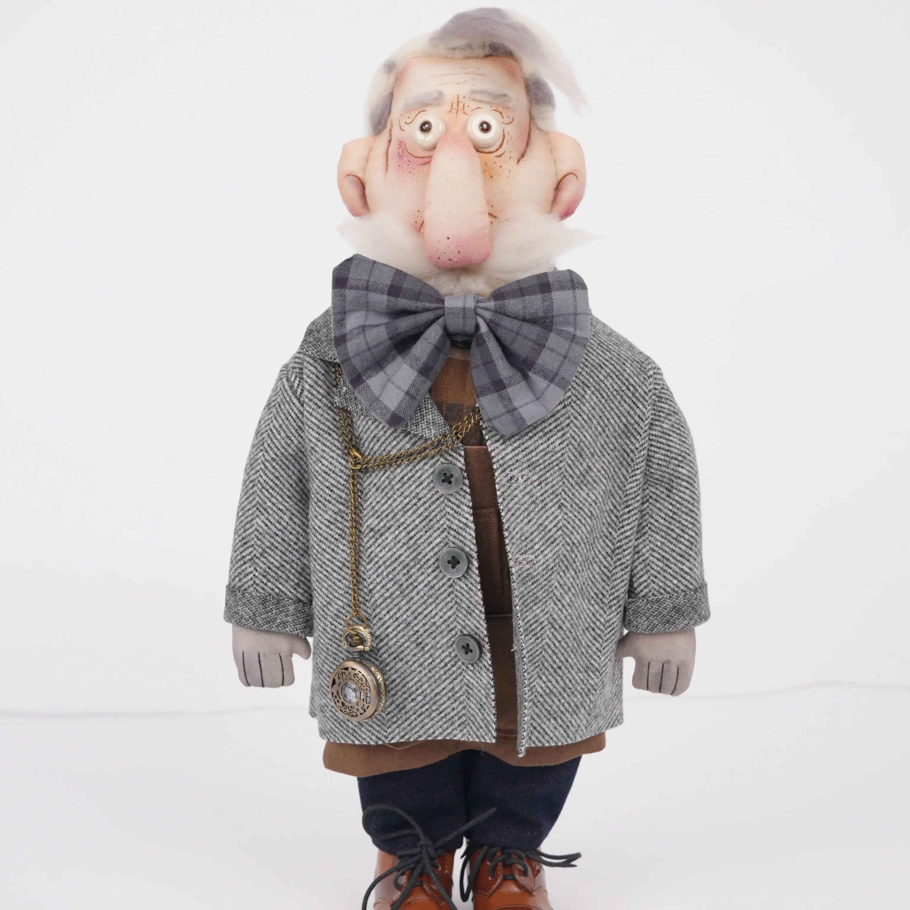 An Unnamed Character Handcrafted Fabric Doll - Diy Handmade Dolls Crafted From Handpicked Top-Tier Fabrics, Meticulously Hand-Stitched And Hand-Painted By Seasoned Artisans