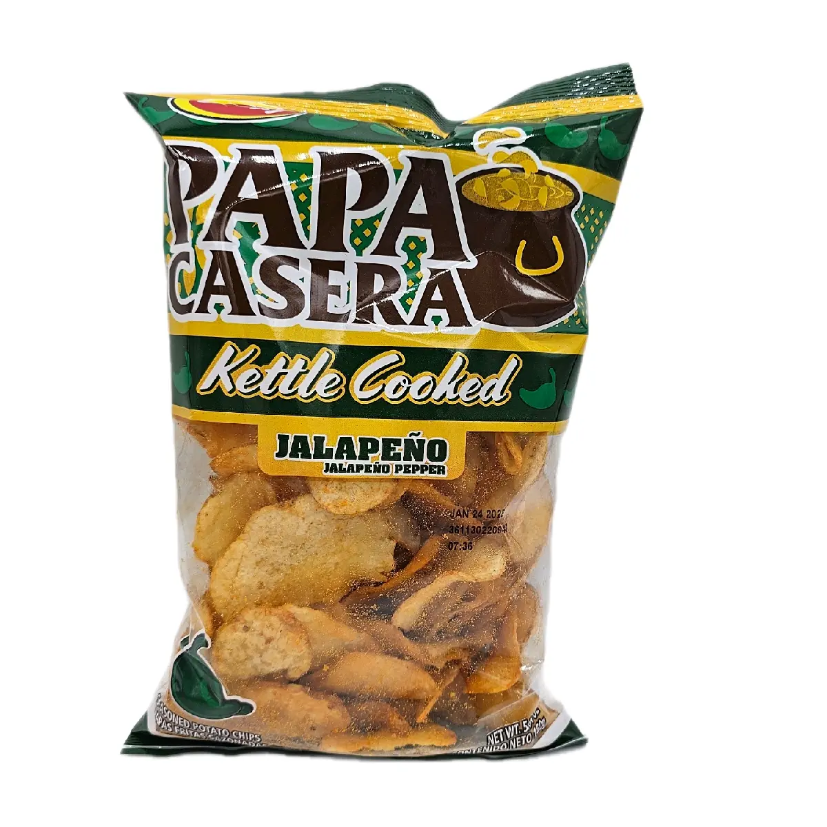 PAPAS CASERAS - Kettle Cooked ( Salty, Adobadas, Jalapeño Pepper