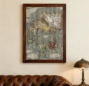 [UNFRAMED POSTER] Gaming Masterpieces Elden Ring Map Poster，Canvas Posters,wall art,Home decor, holiday gifts. Film Enthusiasts