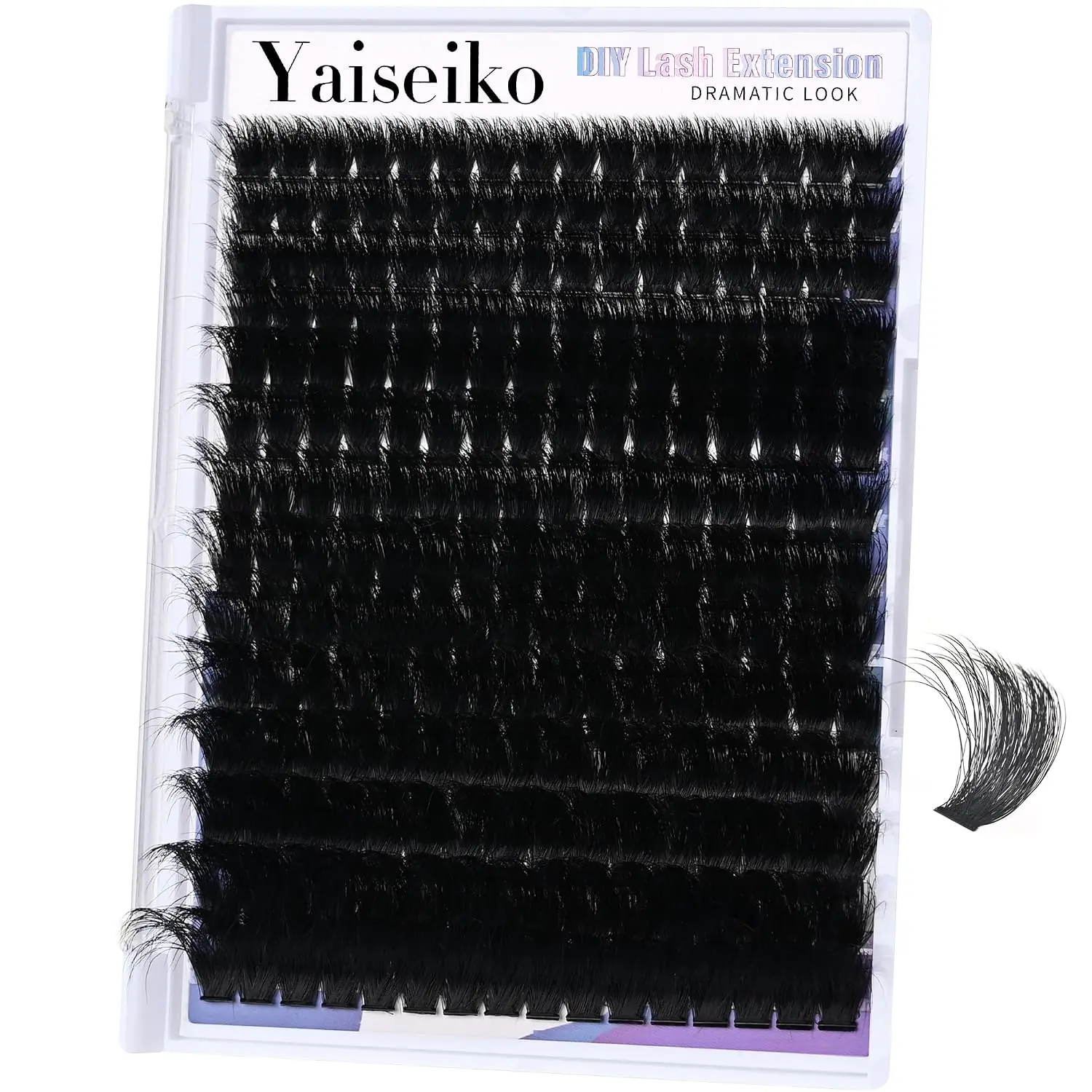 300D Lash Clusters Thick Long 12-25mm Volume Cluster Eyelash Extensions 224Pcs Wispy Individual Lashes D Curl Waterproof Eyelash Clusters Soft False Eyelashes DIY at Home, by Yaiseiko