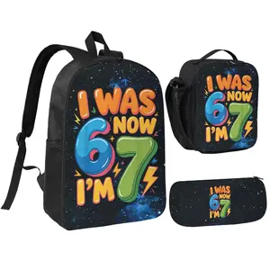 This stylish backpack features a design inspired by 67 emoji stickers, making it perfect for students, professionals, and travelers—ideal for school, work, or leisure.