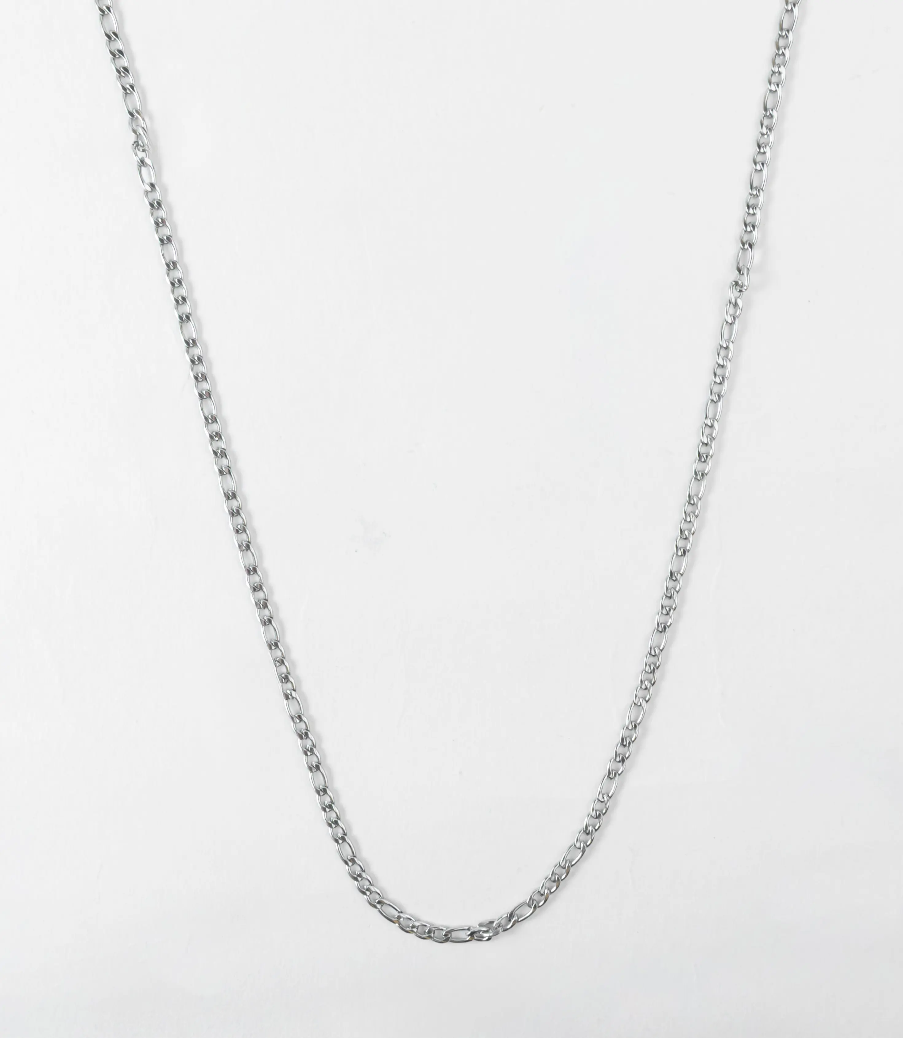Figaro Chain (Silver) 3MM - 21.5 Inches