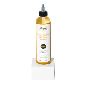 Lemon & Rosemary Clarifying Shampoo 8 oz - Sulfate-Free Formula with Lemon & Rosemary for Deep Cleansing, Nourishing & Scalp Health Benefits