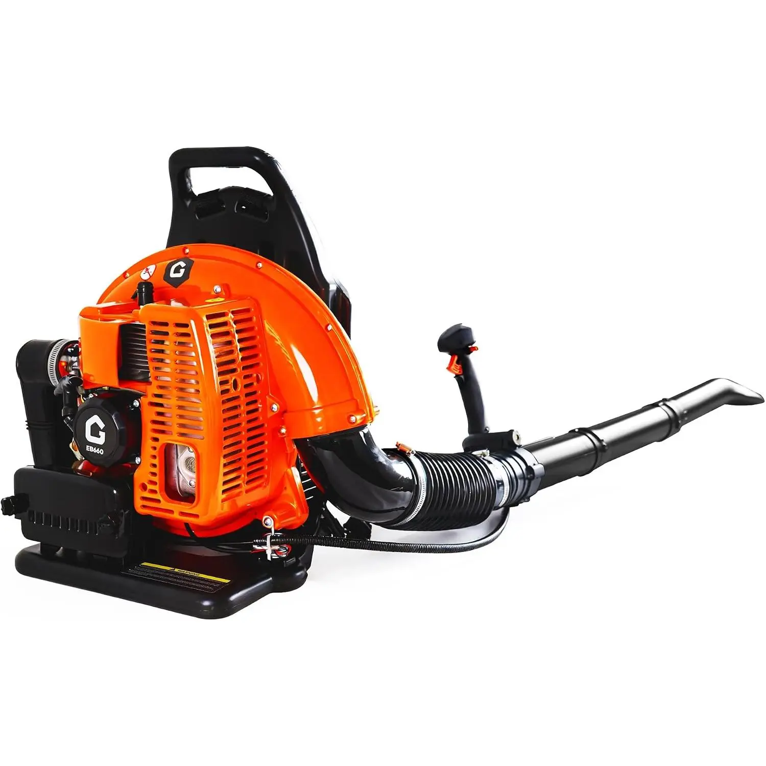 GARVEE Gas Powered Backpack Blower, 4-HP 2-Cycle 66CC Motor, 880 CFM & 320 MPH, Heavy Duty Outdoor Tool for Lawn Care, Wet Leaf & Debris Cleaning, 4-Hp Motor